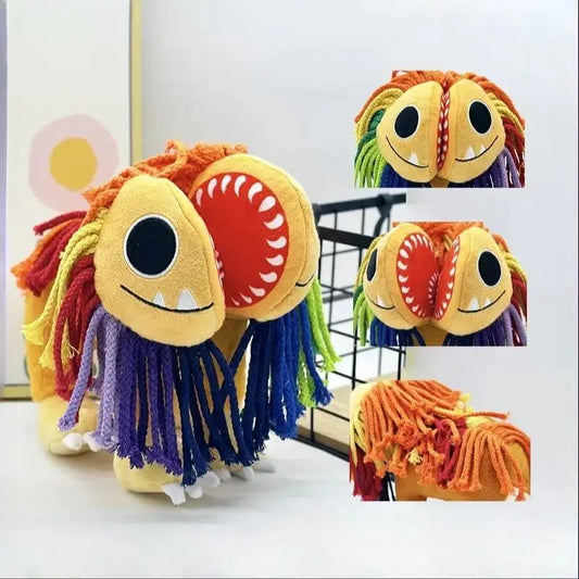 25cm Nightmare Critters Yarnaby Plush – Colorful Lion Stuffed Toy Pillow for Kids Birthday Gifts
