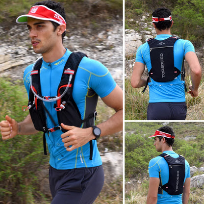 INOXTO 5L Trail Running Backpack - Ultra-Light Hydration Vest for Marathon & Cycling with 1.5L/2L Water Bag