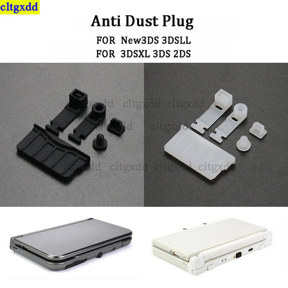 Cltgxdd Silicone Dust Plug Set for Nintendo 3DS/2DS – Headphone Jack & Charging Dock Protection Cap