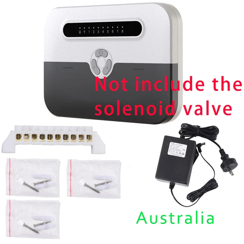 8 Station WiFi Indoor Smart Sprinkler Controller – Remote Irrigation System Control via Phone, Alexa Compatible