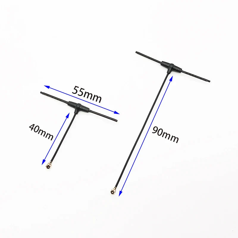 2.4G T Omnidirectional Receiver Antenna – 40mm/90mm IPEX1 for ELRS EP1 RX, Compatible with TBS Tracer RC FPV Drone