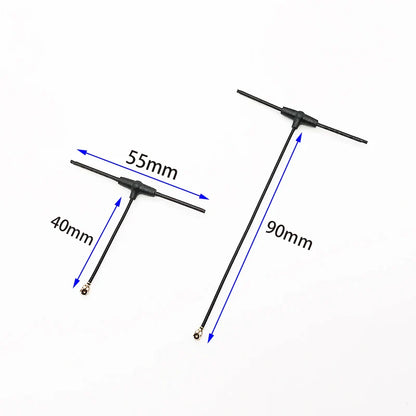 2.4G T Omnidirectional Receiver Antenna – 40mm/90mm IPEX1 for ELRS EP1 RX, Compatible with TBS Tracer RC FPV Drone