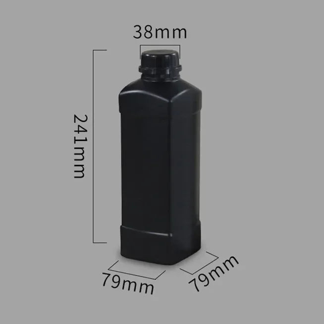 1000mL HDPE Refillable Plastic Bottle with Lid — Food Grade, Leakproof Container for Liquids, Agriculture & Pesticides, 1PCS
