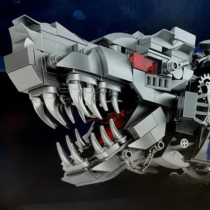 1766-Piece Battle Mech T-Rex Building Blocks – Articulated Robotic Dinosaur Model Kit for Display & Play