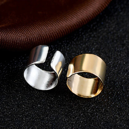 Simple Long Tube Geometric Stainless Steel Ear Cuff — Non-Piercing Jewelry for Men & Women Daily Wear