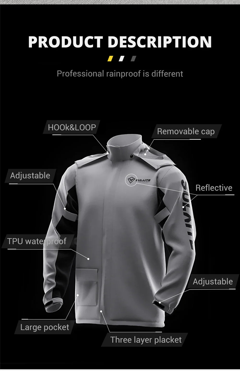 Waterproof Motorcycle Raincoat Suit – Men & Women Moto Raincoat Jacket & Pants Set for Bikers