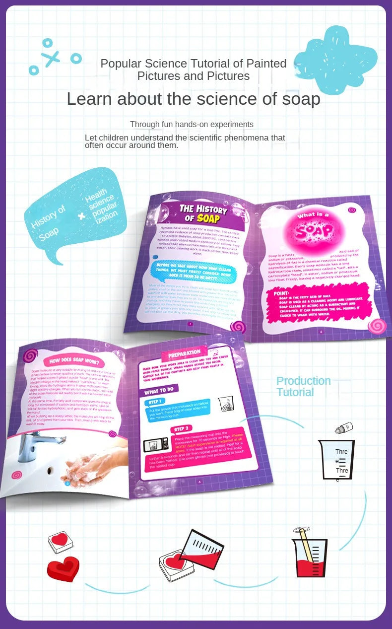 Children’s Magic Science Experiment Kit – DIY Soap STEAM Educational Toy for Kids & School Projects