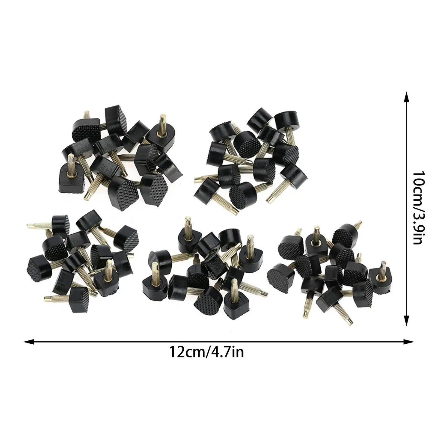 60Pcs High Heel Shoe Repair Tips - 5 Size Replacement Nails, Dowel Lifts & Heel Taps for Shoe Restoration