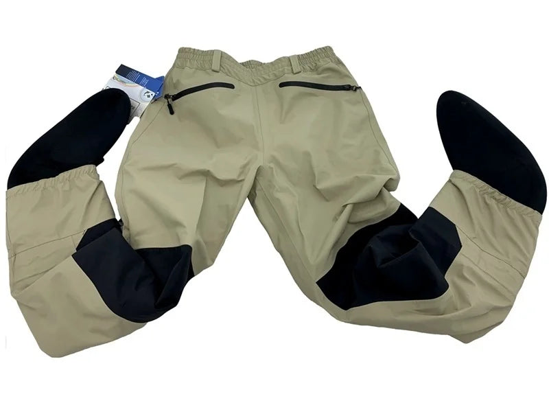 3 Layer Breathable Waterproof Fly Fishing Waist Waders – Stockingfoot High Pant Waders for Duck Hunting & Wading