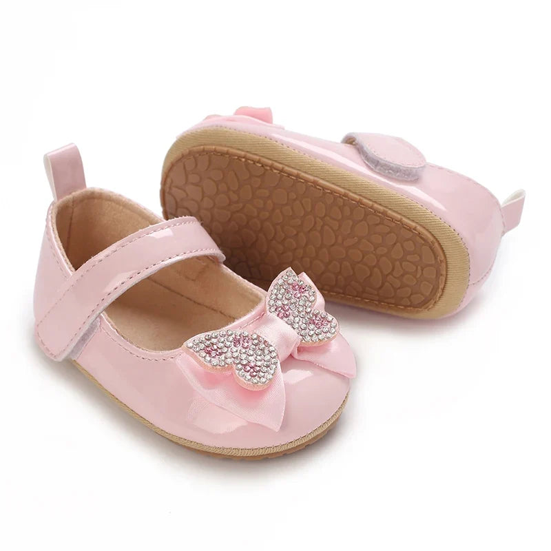 Baby Girls’ Pink Walking Shoes - Comfortable First Shoes for 0–12 Months, Spring & Autumn Footwear