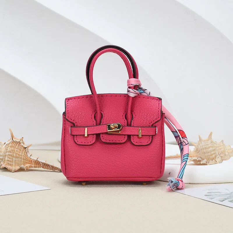 Mini Bag Keychain Pendant — Small Earphone Case & Accessory for H Family, Decorative Gift