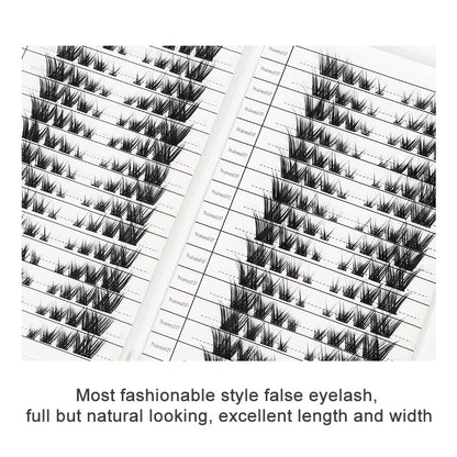 Individual Lash Extensions Kit – DIY Cluster Eyelash Book, False Lashes for Home Makeup