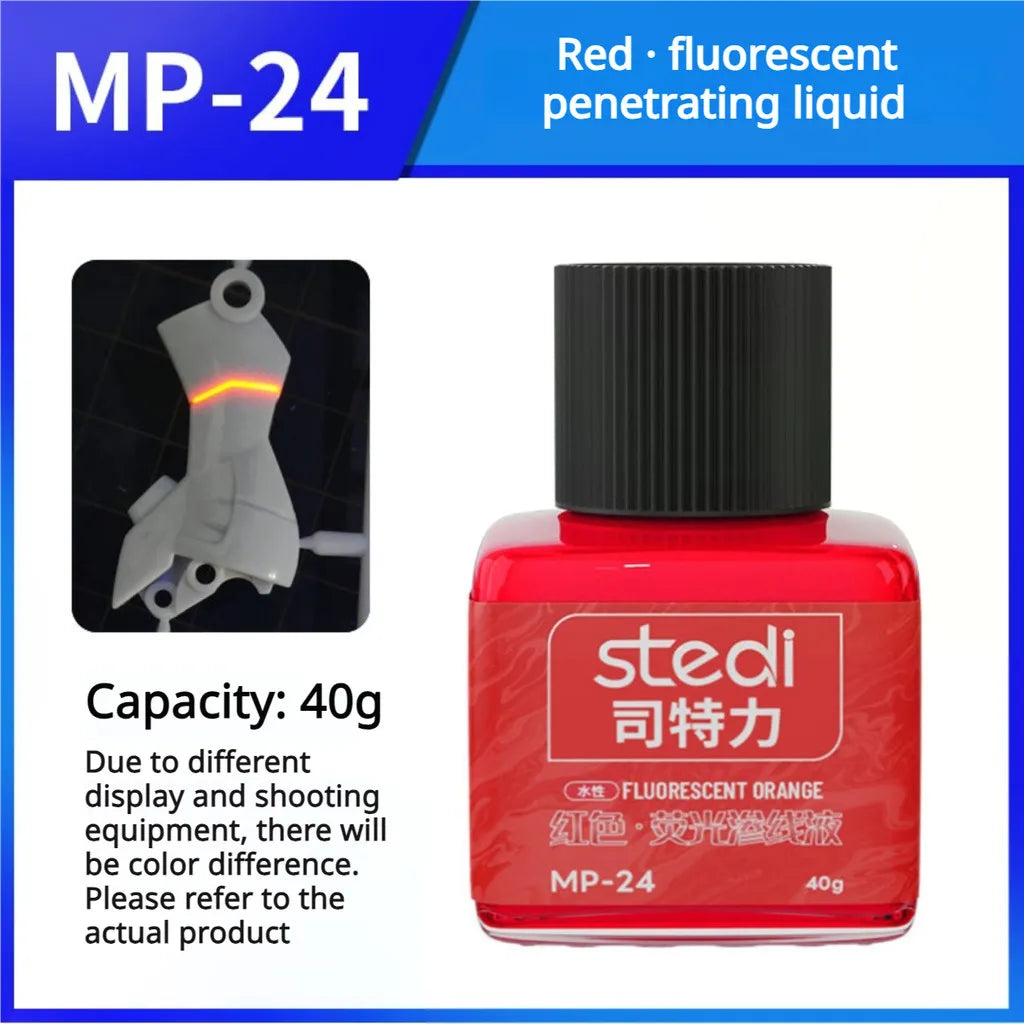 Stedi MP-20~27 Fluorescent Panel Liner Paint – 40g Water-Based Ink for Gundam GK Model Coloring & DIY Hobby Tools