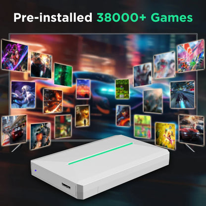 Retro Game Console & Hard Drive – 38,000+ Games for PS3/PS2/PS1/Switch/Dreamcast/Saturn/Wii U + 42 PC Games for Windows PC/Laptop