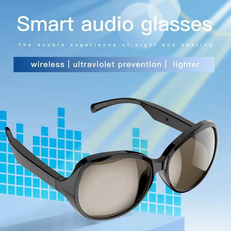 Smart Bluetooth V5.3 Sunglasses with HIFI Headphones – Outdoor Sports UV Glasses for Men & Women