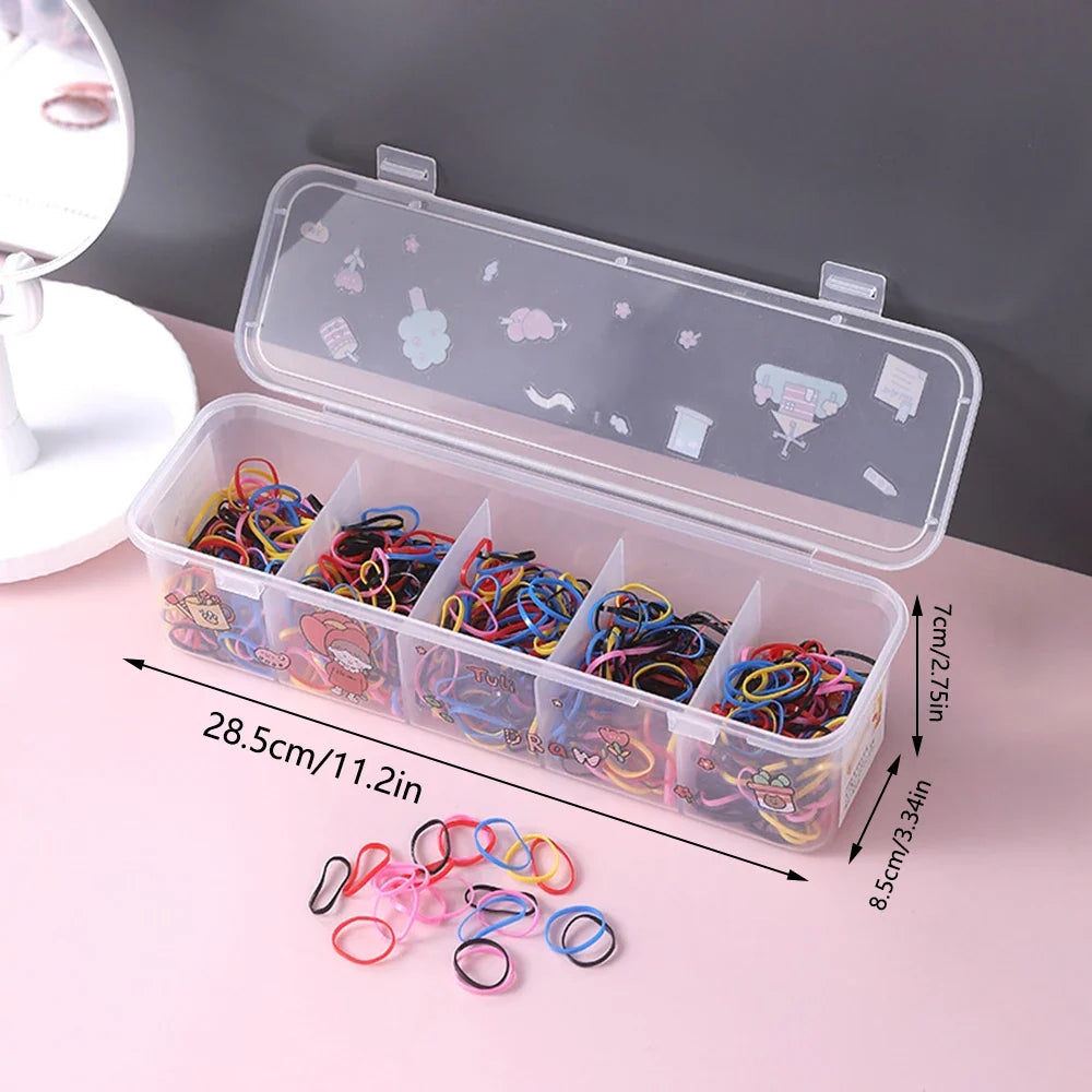 Plastic Jewelry & Hair Accessories Organizer – 5-Compartment Storage Box for Desktop, Cables & Miscellaneous Items