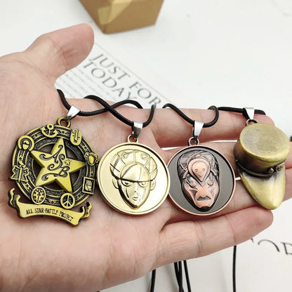 JoJo’s Bizarre Adventure Arrow Pendant Necklace – Josuke & Jotaro Cosplay Jewelry Gift