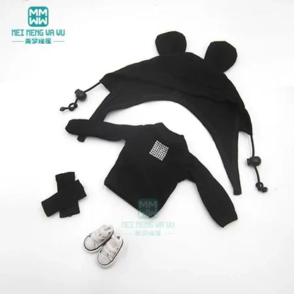 Blythe Doll Accessories Set – Fashion Sweatshirt, Shoe Covers & Sneakers for Blythe & Azone Dolls, Christmas Gift