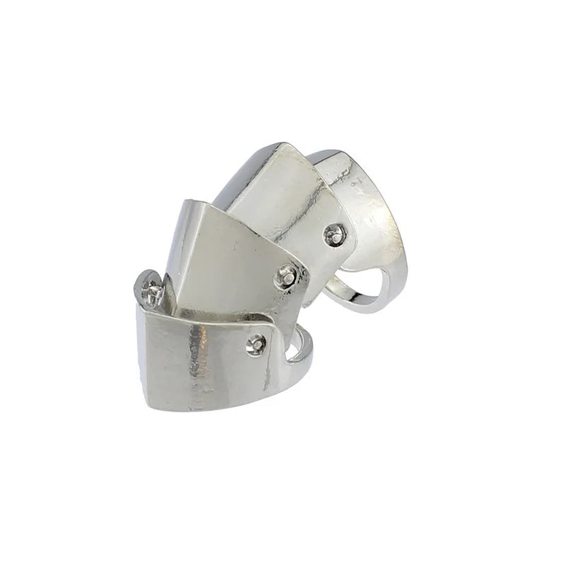 Anime Oosaki Nana Punk Gothic Armor Rings – Rock Scroll Knuckle Finger Jewelry for Men & Women Cosplay Gift