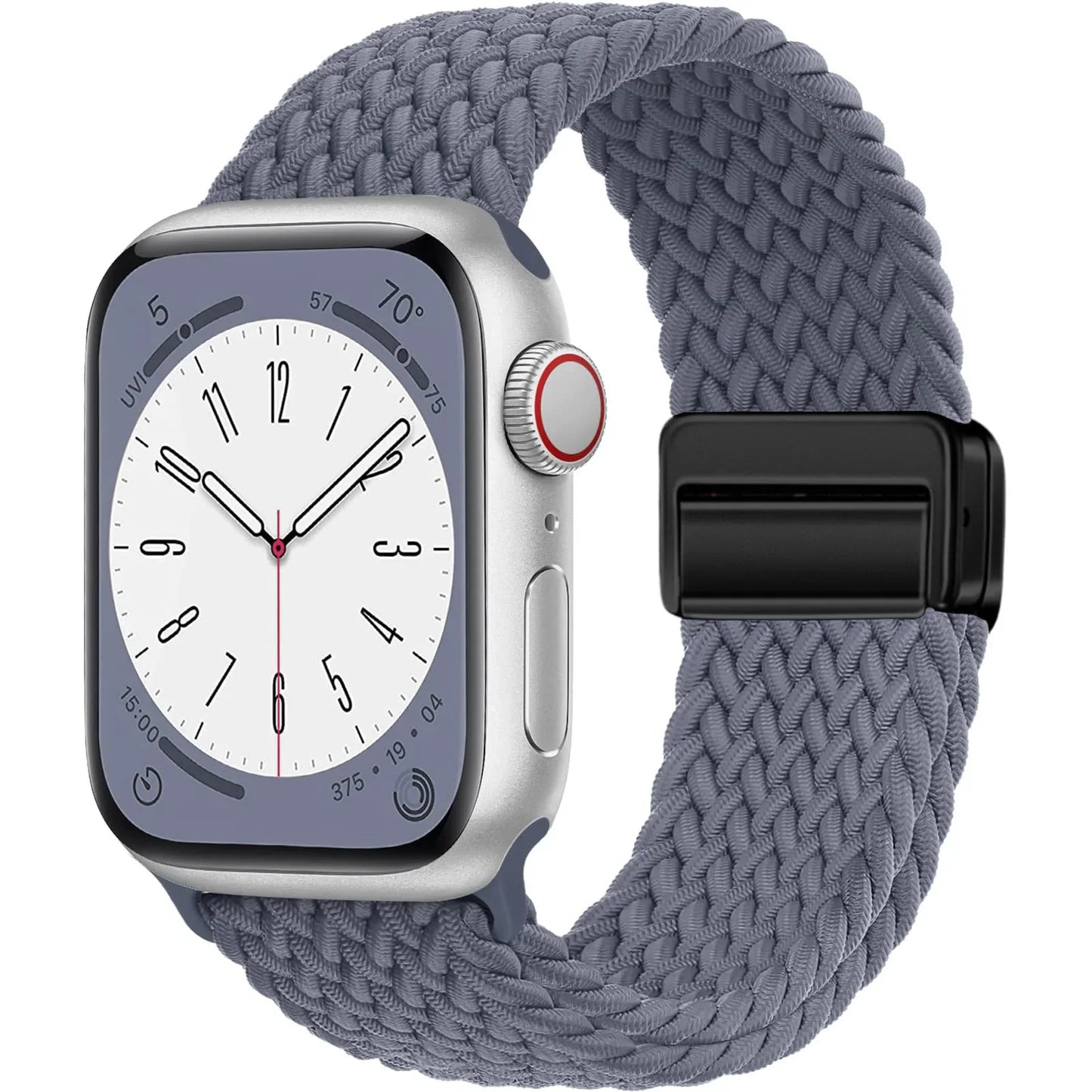 Braided Magnetic Strap for Apple Watch — Compatible with 38mm, 40mm, 41mm, 44mm, 45mm, 49mm Series SE, 7, 6, 8, 9, 10 & Ultra2