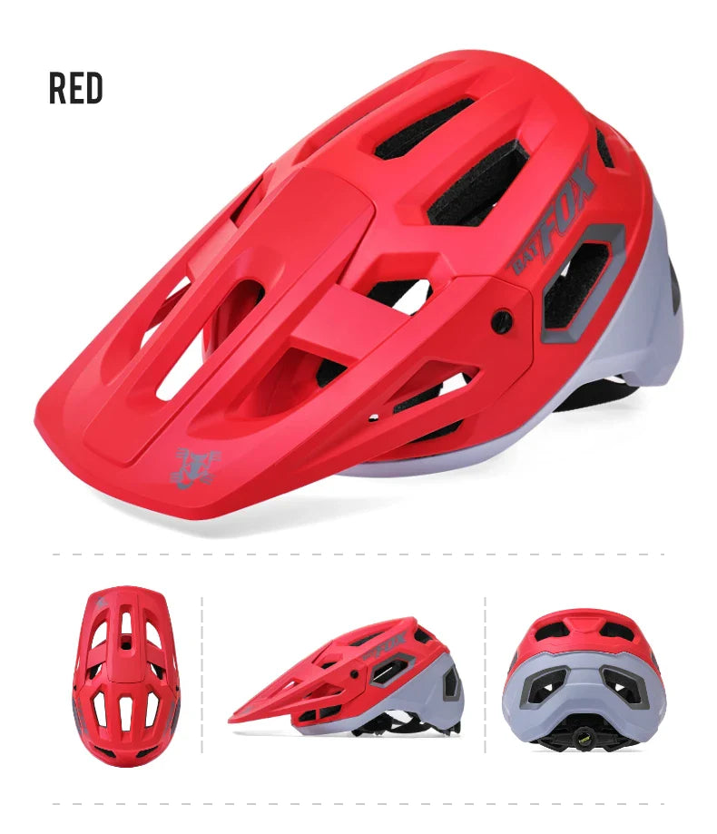 BATFOX MTB Cycling Helmet — Integrally-Molded Mountain Bike Helmet for Speed & Safety