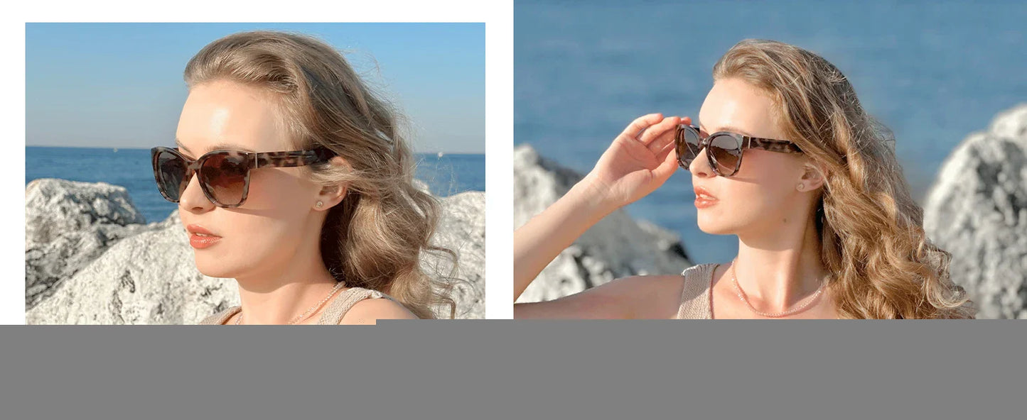 ZENOTTIC Women’s Cat Eye Polarized Sunglasses – Oversized Retro UV400 Designer Shades