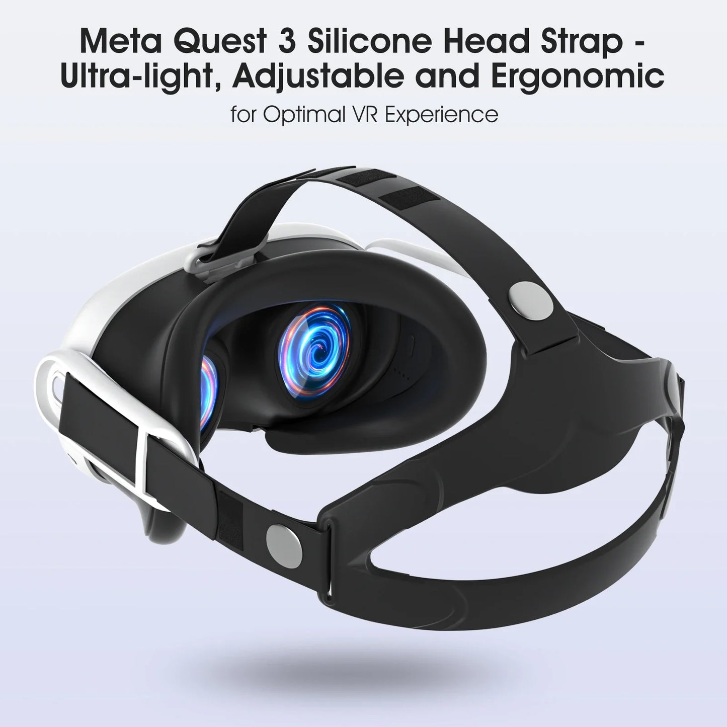 Active Silicone Head Strap for Meta Quest 3 — Comfortable Durable Replacement Pillow Accessory