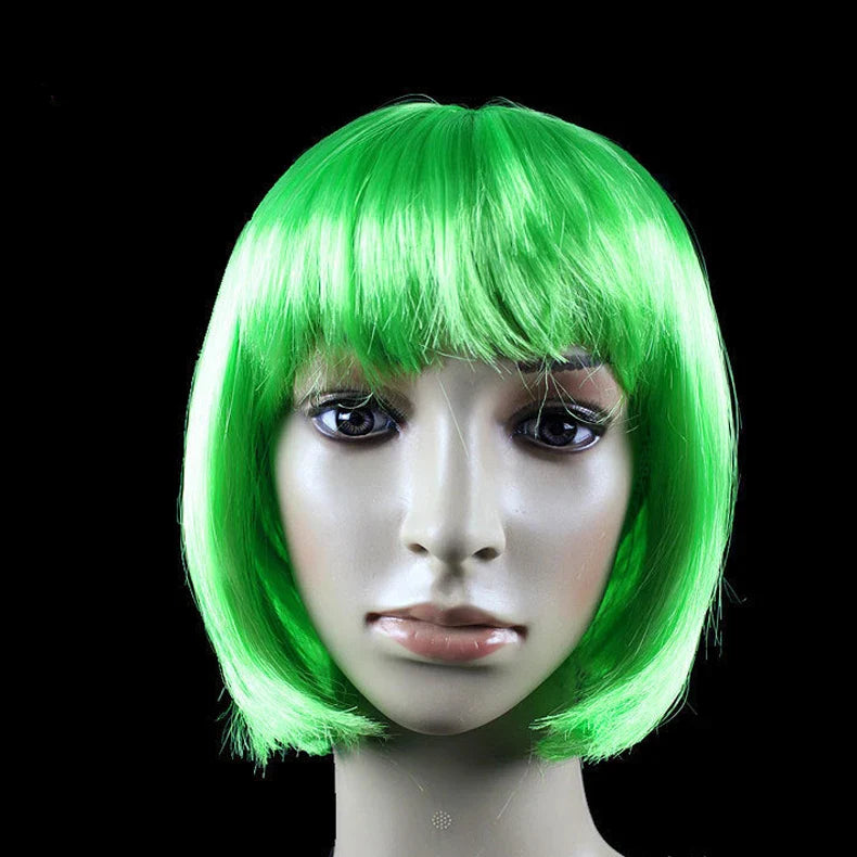 Pretty Short Bob Wig for Women – Natural Fashion Synthetic Wig for Halloween, Cosplay, Anime, and Daily Party Wear