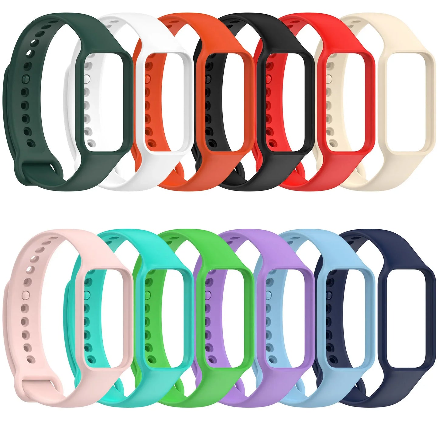 Replacement Silicone Strap for Redmi Smart Band 2 — Compatible with Xiaomi Smart Band 8, Adjustable Fitness Wristband