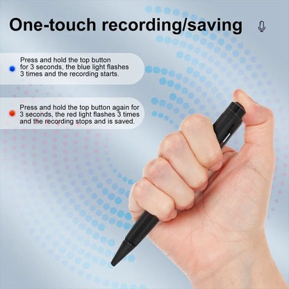 Digital Voice Recorder Pen – 8GB/16GB/32GB/64GB Professional Audio Recorder with Noise Reduction for Business Meetings