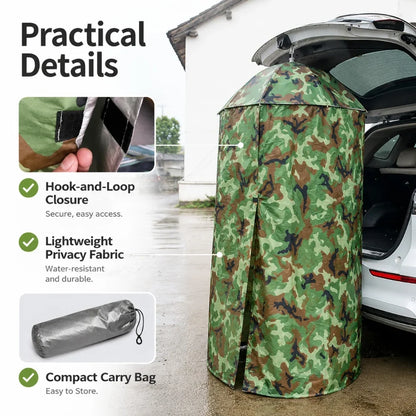 Portable Pop-Up Privacy Shelter - Hanging Changing & Shower Tent for Camping, Car Tailgate & Outdoor Use