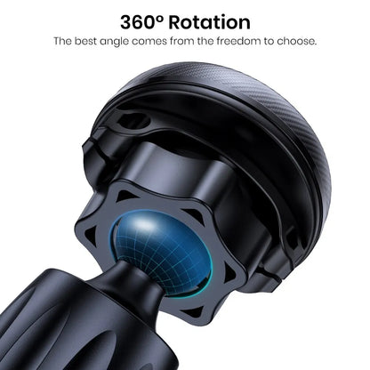 TOPK Magnetic Car Phone Mount – 6 N52 Magnets Air Vent Holder for iPhone 15 and Universal Smartphones
