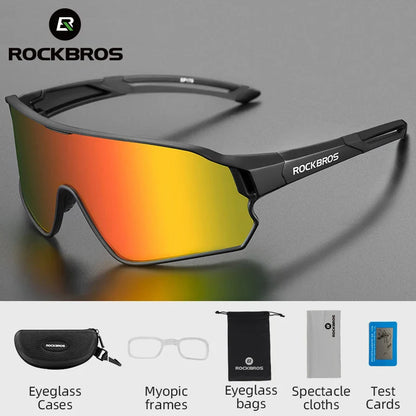 ROCKBROS MTB/Road Bike Glasses – UV400 Polarized Photochromic Cycling Eyewear