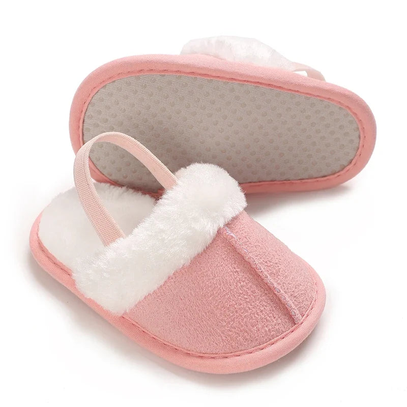 Baby Girls’ Pink Walking Shoes - Comfortable First Shoes for 0–12 Months, Spring & Autumn Footwear