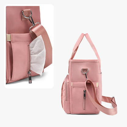 Extra Large Fashion Lunch Bag – Hot-Pressed Waterproof Leak-Proof Travel, Picnic & Mommy Storage Bag