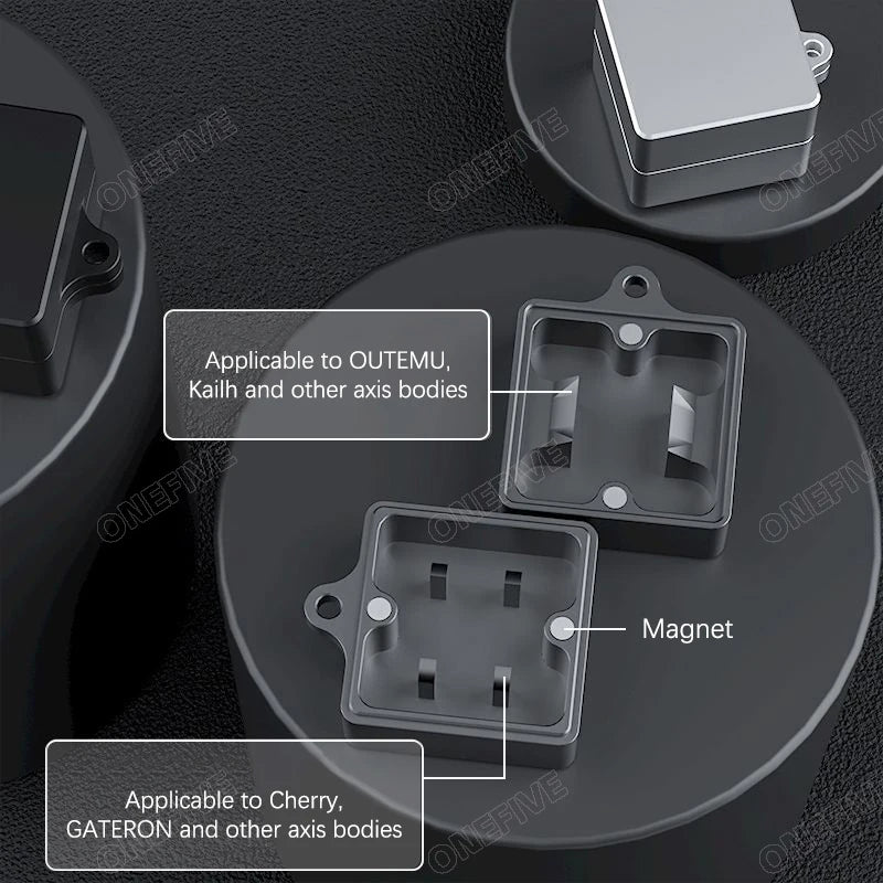 3-in-1 Mechanical Keyboard Switch Opener — Aluminum Alloy Magnetic Tool for TTC, Cherry MX, Gateron, Kailh, Outemu Switches