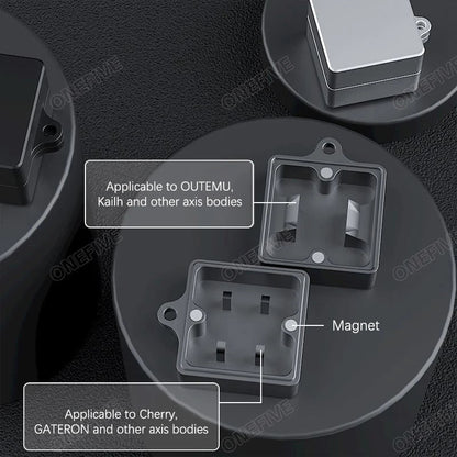 3-in-1 Mechanical Keyboard Switch Opener — Aluminum Alloy Magnetic Tool for TTC, Cherry MX, Gateron, Kailh, Outemu Switches