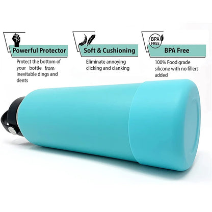 7.5cm Silicone Boot Bottom Sleeve Cover for Stanley 40oz Tumbler, Quencher Adventure, and Ice Flow Flip 30oz/20oz Water Bottle