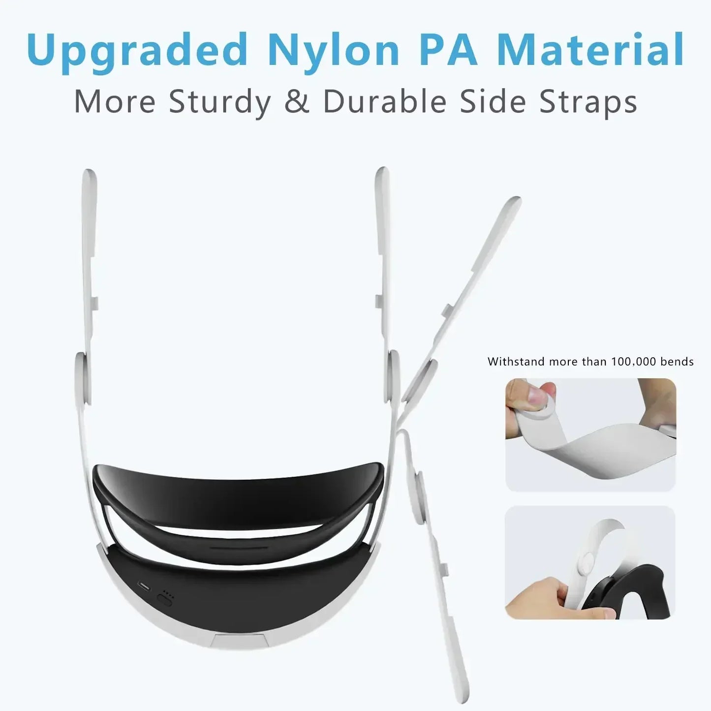 Head Strap with Battery for Meta/Oculus Quest 2 — Adjustable Comfortable Elite VR Strap to Extend Playtime