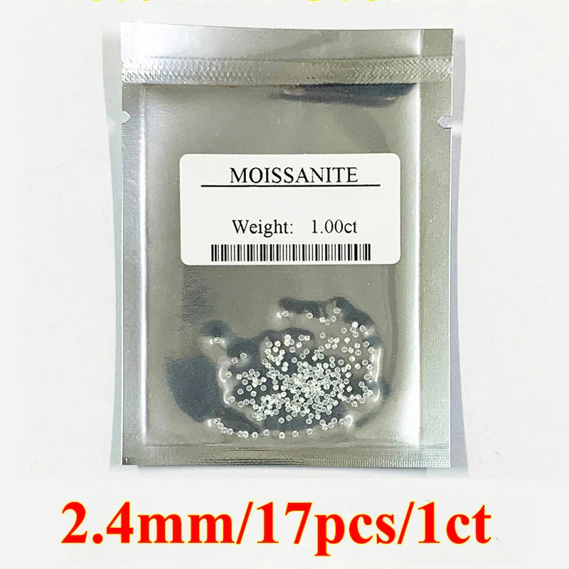 1CT Lab-Grown Moissanite Diamonds – D Color VVS1 Loose Gemstones, Full Size 0.7mm-20mm