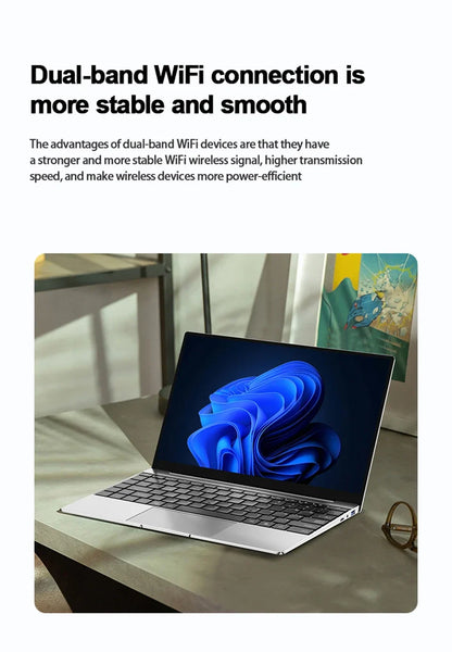 14.1" Portable Windows 11 Pro Laptop — Intel Core i9, 16GB RAM, 1TB/2TB SSD, HD Screen Gaming PC