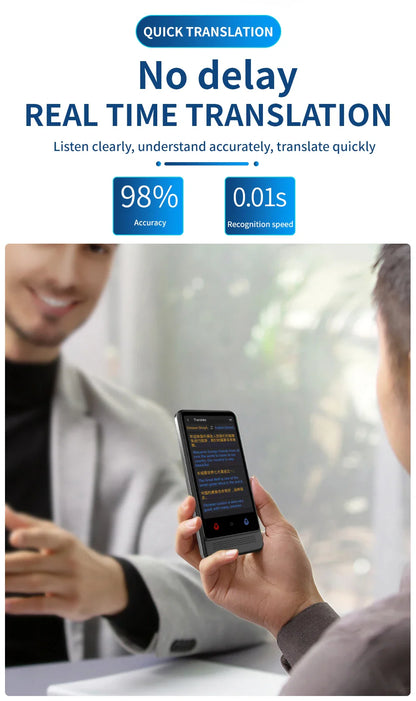 Intelligent Offline Translator – 137 Languages, AI ChatGPT Translation Device for Polish, Ukrainian, Turkish, Russian & More