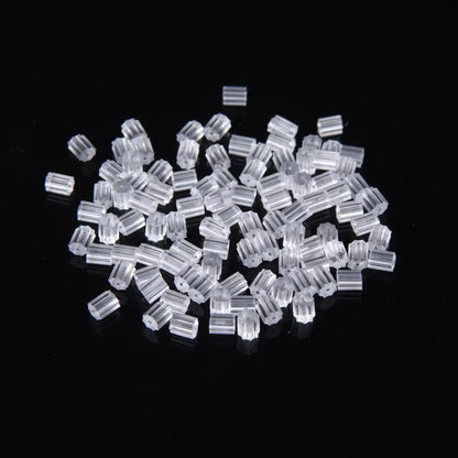 50–2000PCS Soft Silicone Earring Back Stoppers – Clear Rubber Stud Earring Safety Backs, DIY Jewelry Findings Accessories for Secure Fit