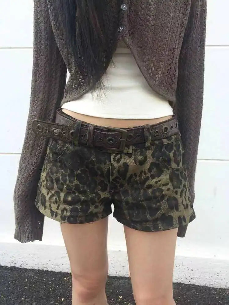 Summer Women’s Y2K Streetwear Gyaru Harajuku Vintage Low Rise 2000s Denim Jean Shorts Hot Pants