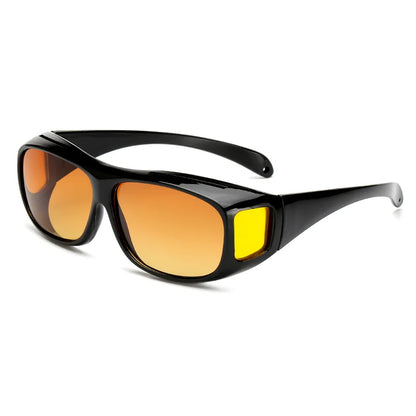 Night Driving Vision Glasses – Polarized Anti-Glare Yellow Lens Sunglasses | Fashion Multifunction Night Vision Eyewear for Safe Driving