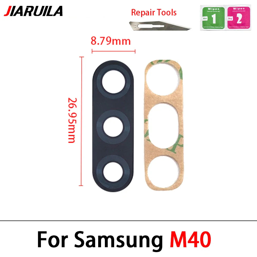 Rear Camera Glass Lens Replacement with Adhesive for Samsung M Series & A Series (M51, A10s, A20s, A12, A50s, A51, A71, M21, M31s)