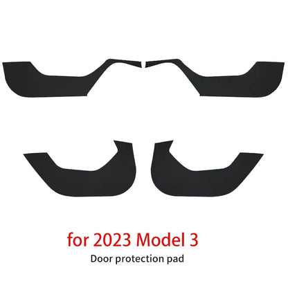 Tesla Model 3/Y Car Door Anti-Kick Pad – Protective Door Panel Mat, Anti-Stepping & Anti-Dirt Accessory