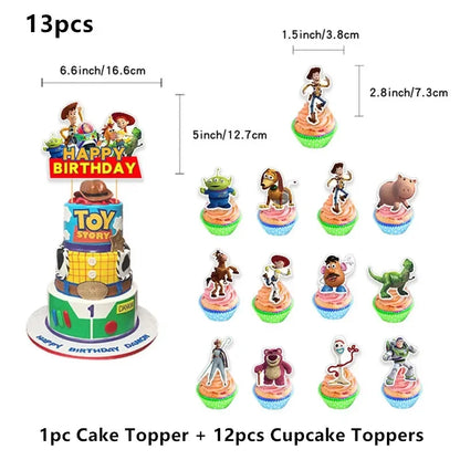 Disney Buzz Lightyear Foil Balloon – Toy Story Latex Party Decoration & Cake Topper for Kids