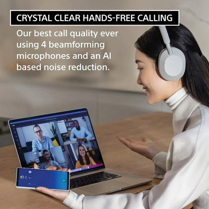 Sony WH-1000XM5 Wireless Noise Cancelling Headphones – Foldable Bluetooth Earphones with Bass Stereo Sound for Gaming & Business