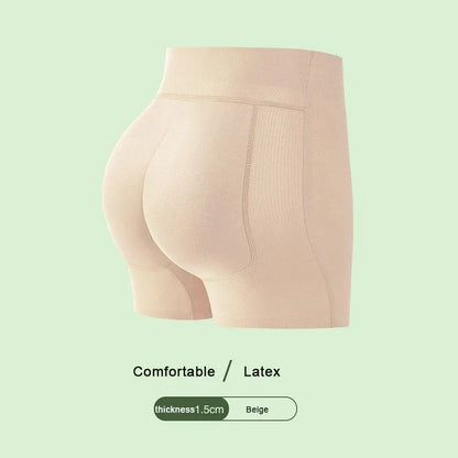 Peach Butt Natural Latex Hip Lifting Pants – Soft Fake Butt Underwear for Enhanced Curves